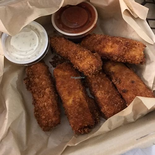Fried Tofu at Sanctuary Vegan Cafe in Knoxville