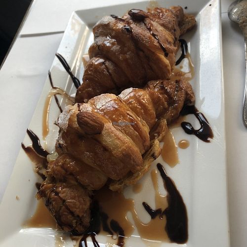 Croissants aux amandes at Vegano in Montreal