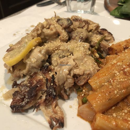 Poulet au citron at Vegano in Montreal