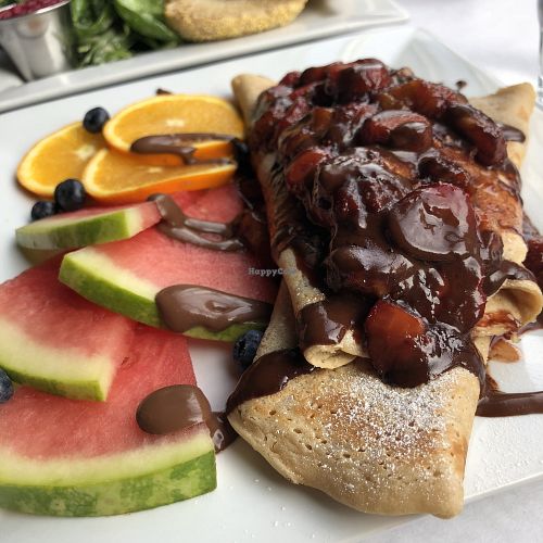 Crêpes at Vegano in Montreal