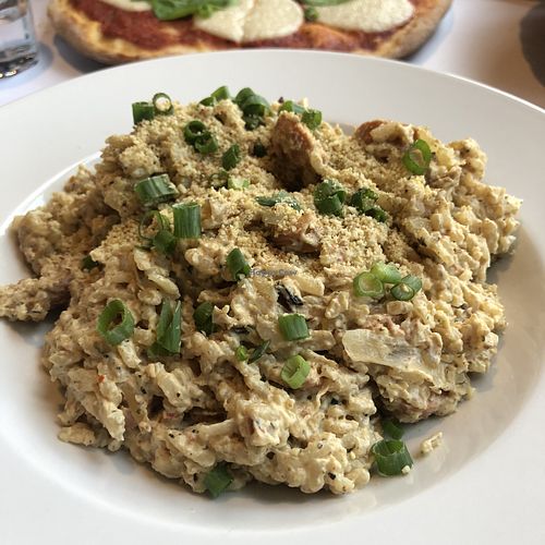 Risotto a la salsiccia at Vegano in Montreal