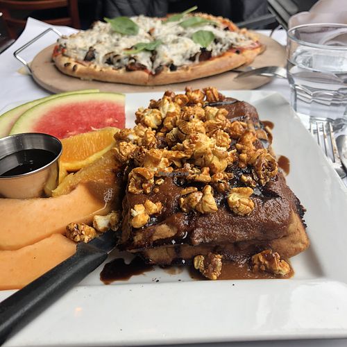 Gaufres au caramel at Vegano in Montreal