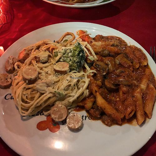Duo Pasta du Chef at Vegano in Montreal