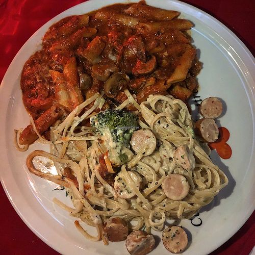 Duo Pasta du Chef at Vegano in Montreal