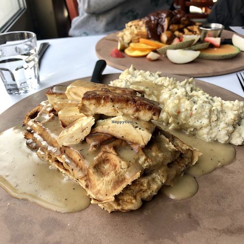 Gaufres Tofunator at Vegano in Montreal