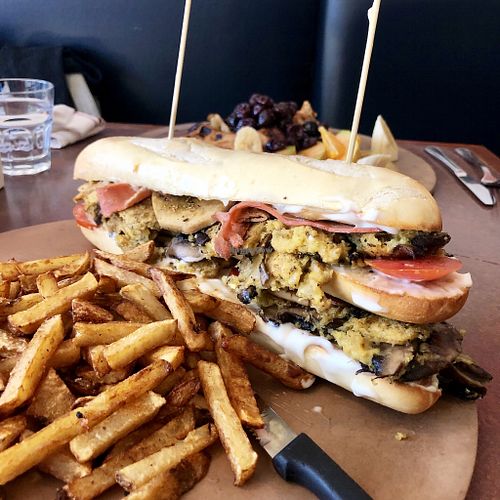 Mini sandwich Vegano at Vegano in Montreal