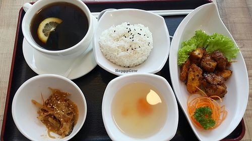 spicy hedgehog mushroom rice at Touch Veggie Delight in Penang