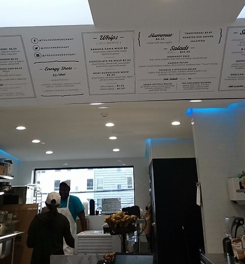 Their menu. at The Juice Merchant in Philadelphia