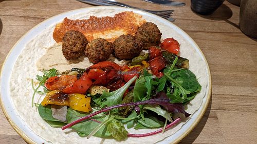 Falafel wrap #Veganuary at The Apple Pie in Ambleside