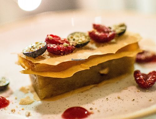 apple terrine with pear cheese at Alive in Vilnius