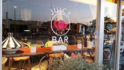 outside at LiveStyle Designs Juice Bar in Santa Monica