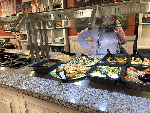 You pay by weight  at Angel's in Varna