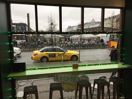 Opposite the Central Market at GreenBurger - Vesterbrogade in Copenhagen