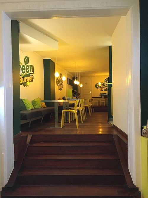 Green Burger! Get there and enjoy  at GreenBurger - Vesterbrogade in Copenhagen