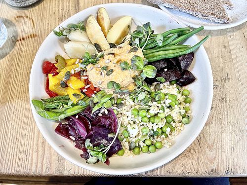 Vegan grains bowl.  at Le Pain Quotidien - Notting Hill in London