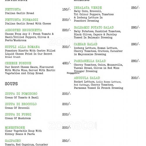 Menu at Crave Foodworks in Kolkata