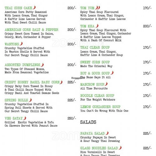 menu at Crave Foodworks in Kolkata