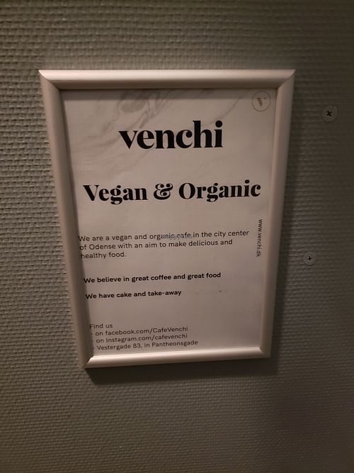 Advertisement at Venchi in Odense