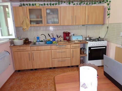 Kitchen at CostelHostel at CostelHostel in Rosu
