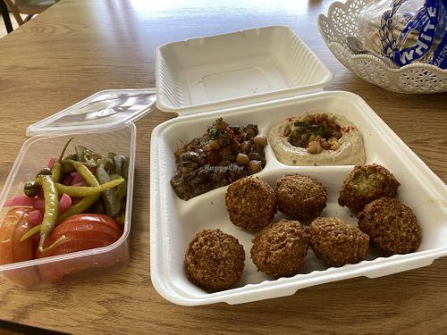 ‘Vegetarian Plate’ $23  at Falafel Moudy in Campbellfield
