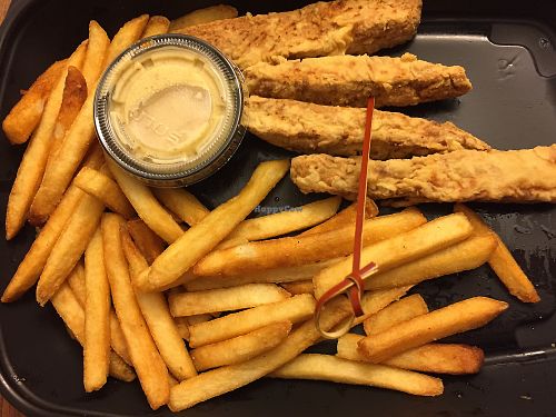 Gardein fried chicken tenders, to go. at Yard House - La Cantera Pkwy in San Antonio