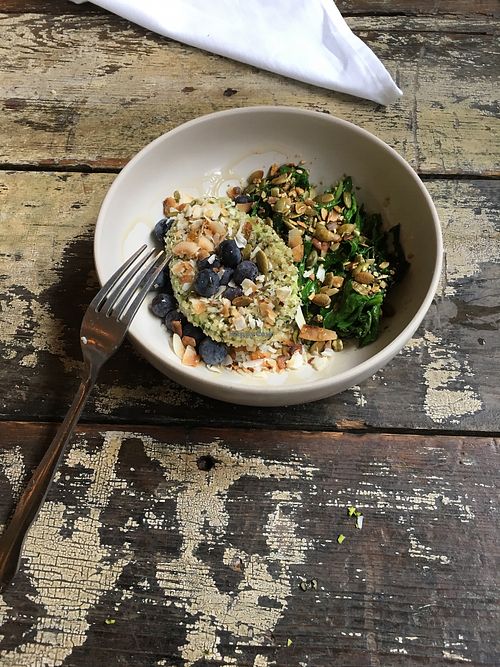 Avocado collard bowl.   A must try.   at Pharm Table in San Antonio