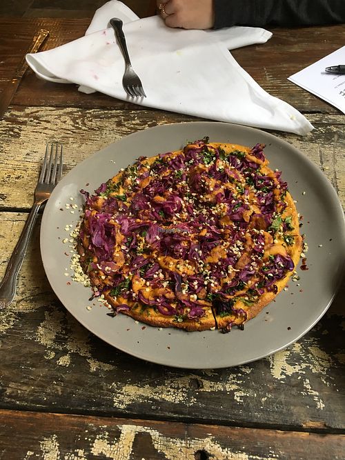 Winter pizza  at Pharm Table in San Antonio