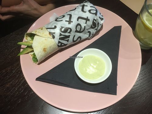 Avocado wrap at Mooshka in Amsterdam
