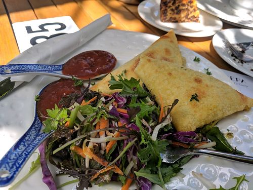 samosas at Brown Sugar Cafe in Taihape