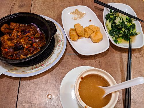 My meal at Veggie Express at Vegetarian Kitchen 素食園坊 in Hong Kong Island