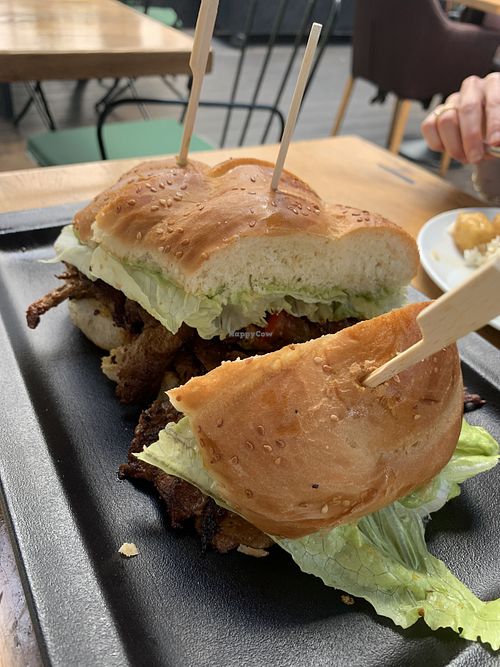 Their adorable sandwich. Huge portions!  at Four One Six (416) in Tel Aviv