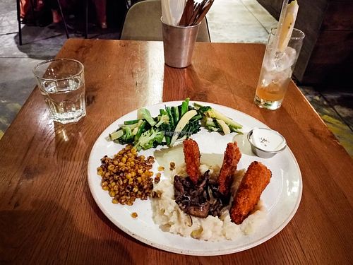 Country Plate and Spicy Lemonade at Four One Six at Four One Six (416) in Tel Aviv