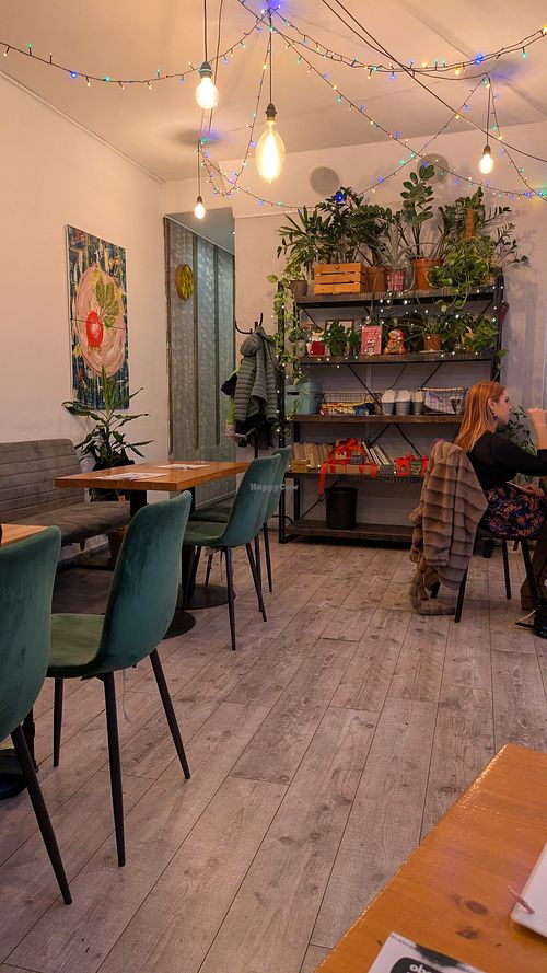 Back seating area at Balans Bistro in Bratislava