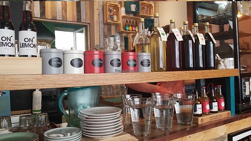 Inside at Balans Bistro in Bratislava