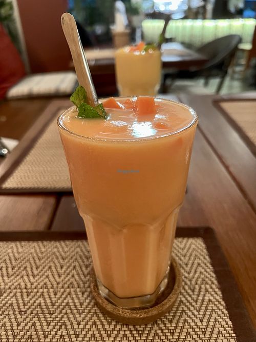 Papaya smoothie   at Reform Kafe in Chiang Mai