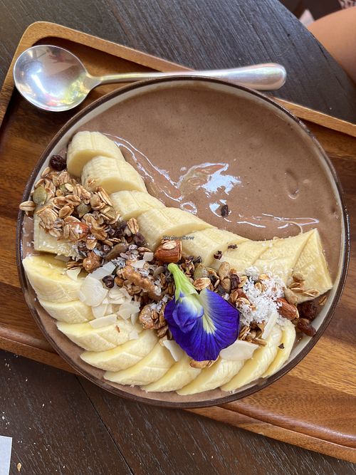 Chocolate smoothie bowl!  at Reform Kafe in Chiang Mai