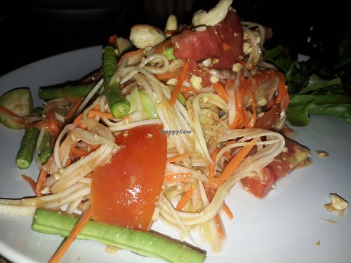 Somtam (Spicy Papaya Salad) at Reform Kafe in Chiang Mai
