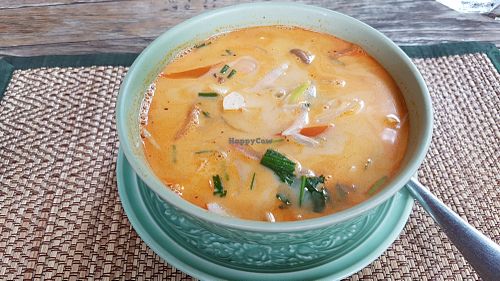 Tom yum soup at Reform Kafe in Chiang Mai
