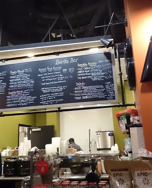 Many vegan options.  at Animo Juice Bar and Burrito Bar in Philadelphia