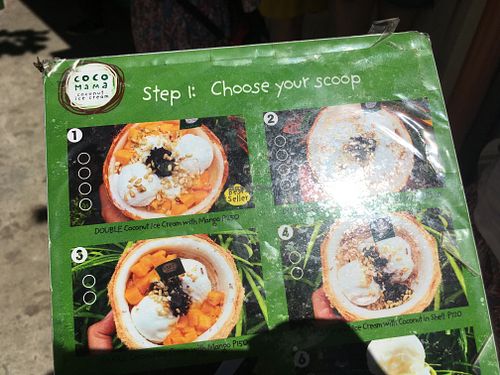 menu at Coco Mama in Boracay