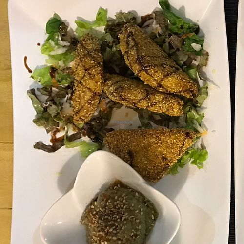 tofu with emmental cheese at Luna Rossa in Panglao