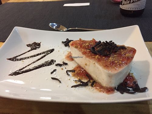 Vegan cheesecake!! at Luna Rossa in Panglao