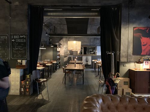View of dining room  at Salotto Caronte in Rome
