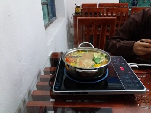 Hot pot cookingo at Cat Tuong Lan in Vinh Yen