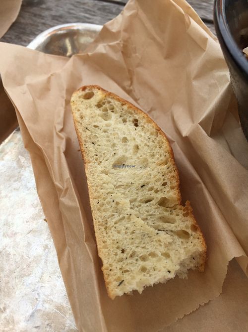 Vegan bread at honeygrow in New Brunswick