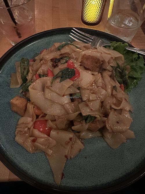 Vegan Drunken Noodles with Tofu  at Beau Thai - Shaw in Washington
