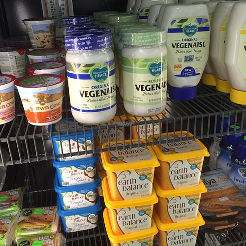 vegan refrigerated section  at At Nature's Door in Portage