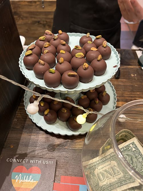 The pistachio/Dubai truffles are amazing!   at Nibble Chocolate - Old Town San Diego State Historic Park in San Diego