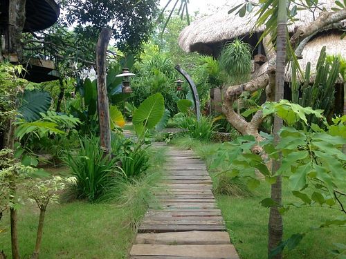 Path to the Treehouses at The Alchemist Restaurant and Ecolodge in Jimbaran