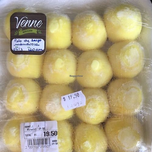 "Pão de Queijo" (cheese bread) balls but vegan at Venne Mercearia  in Belo Horizonte